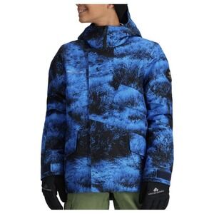 Obermeyer Gage Snow Jacket Junior's Large 14-16 Blue/Black Night Vision NEW Ski